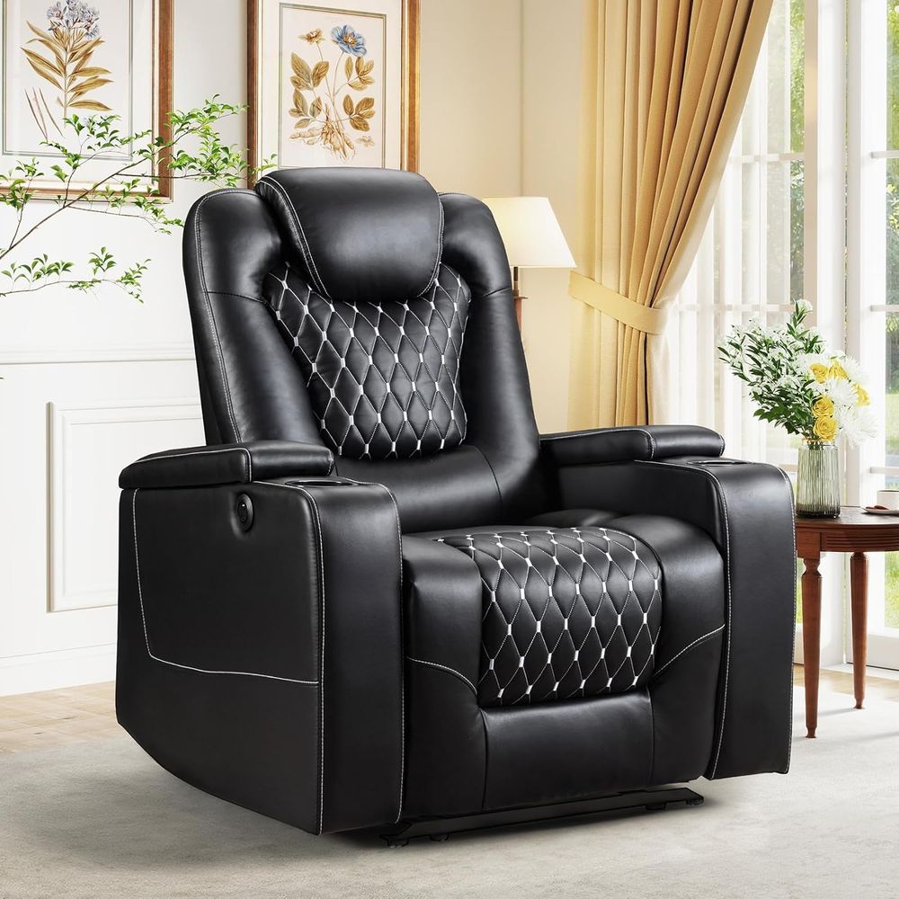 Home Cinema Recliner Chairs - Power Recliner Chair with USB Ports