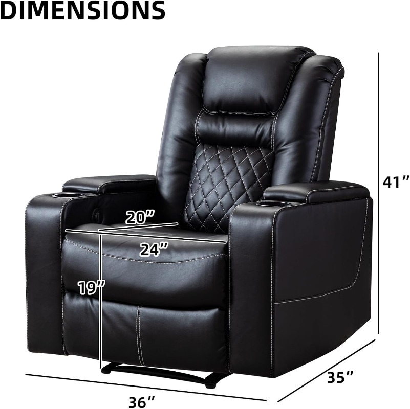 CANMOV Electric Power Recliner - огляд і ціна Home Cinema Recliner Chairs