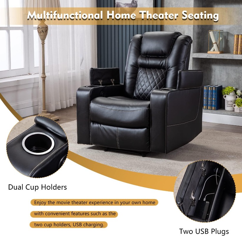CANMOV Electric Power Recliner - огляд і ціна Home Cinema Recliner Chairs