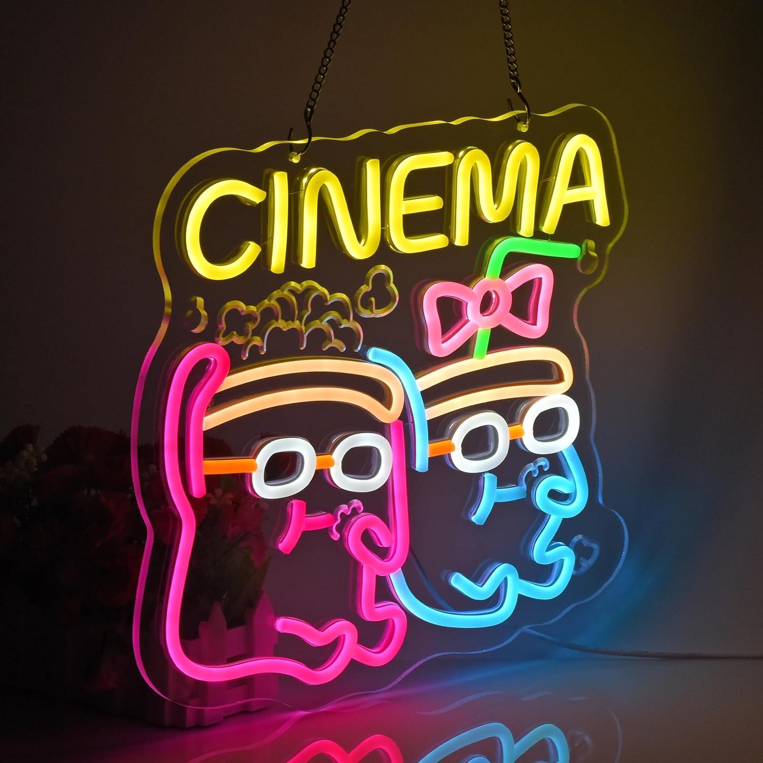 Cinema Neon Sign USB Dimmable  - огляд і ціна Home Cinema Films