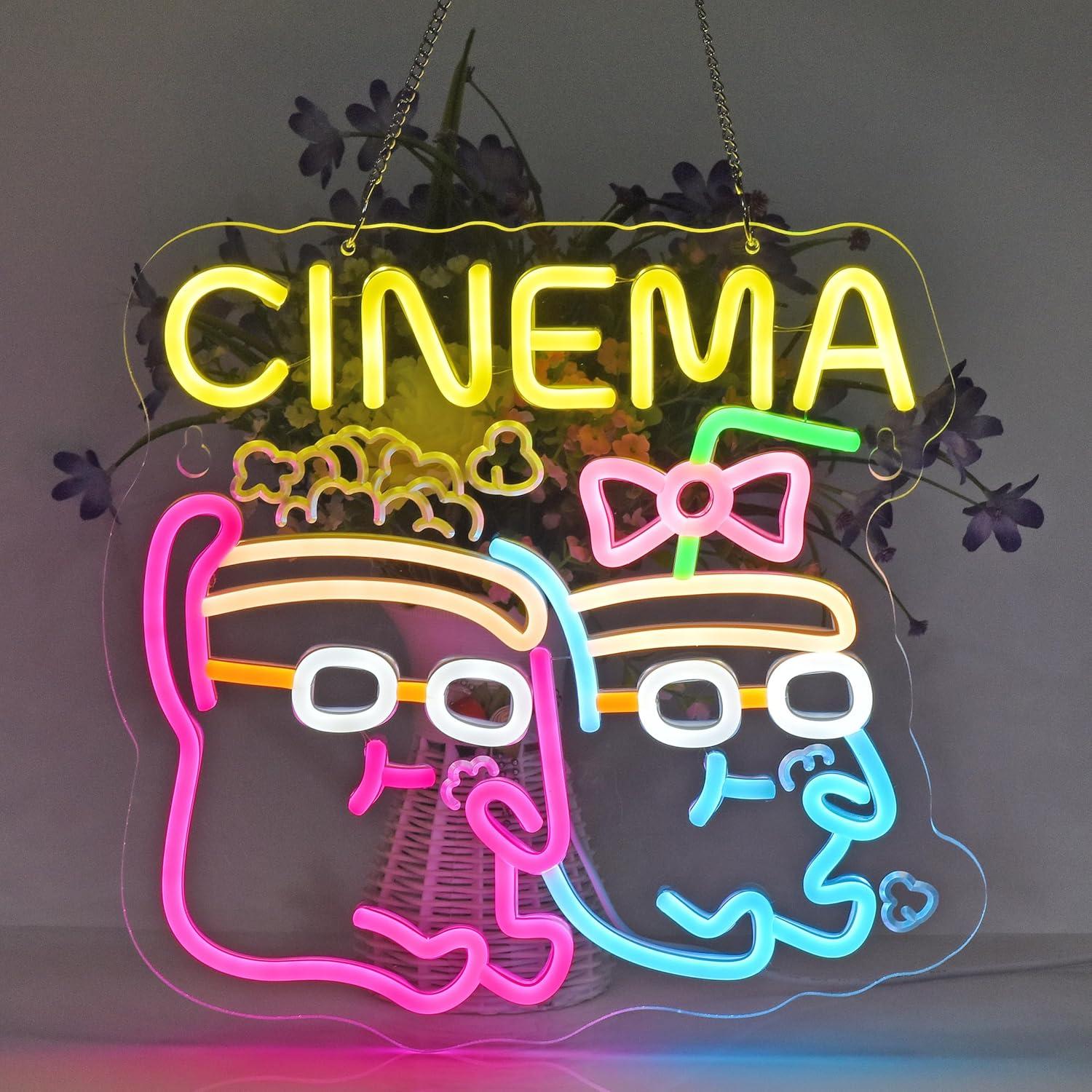 Cinema Neon Sign USB Dimmable  - огляд і ціна Home Cinema Films