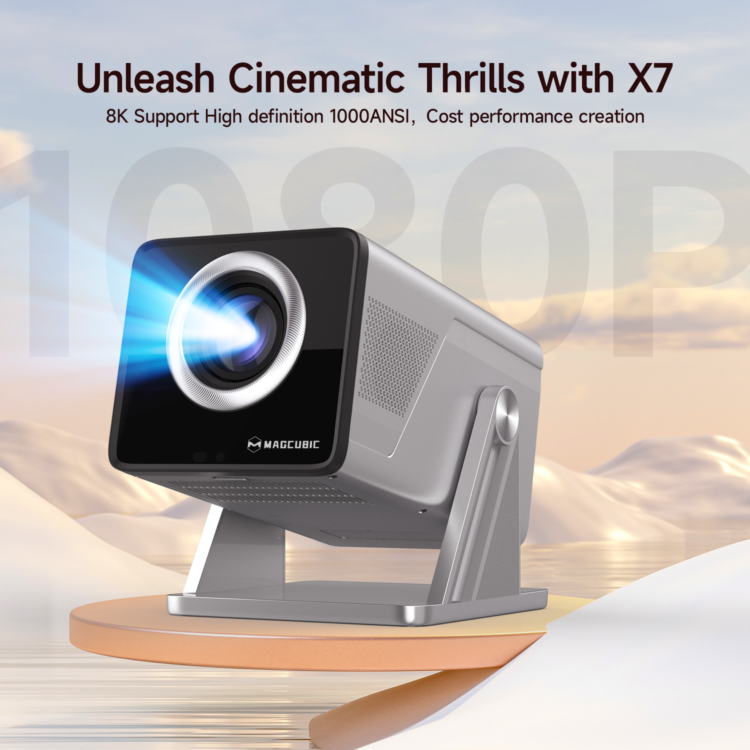 Magcubic 8K HD 1080P 1000ANSI  - огляд і ціна Home Cinema Hdmi