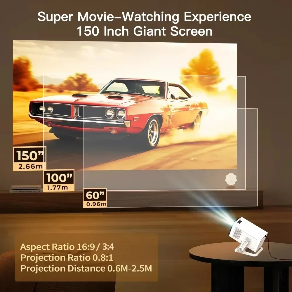 Mini Projector Wifi6 and BT5.4 - огляд і ціна Home Cinema Hdmi