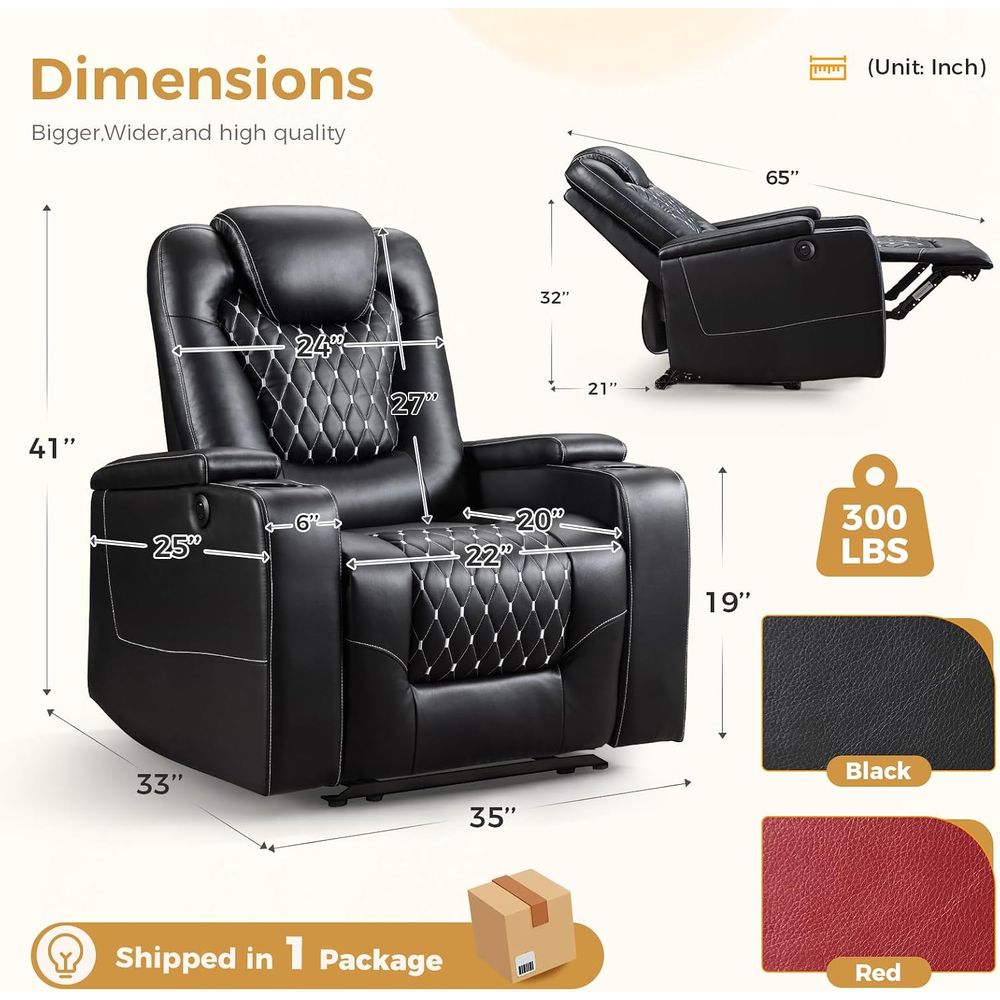 Power Recliner Chair with USB  - огляд і ціна Home Cinema Recliner Chairs