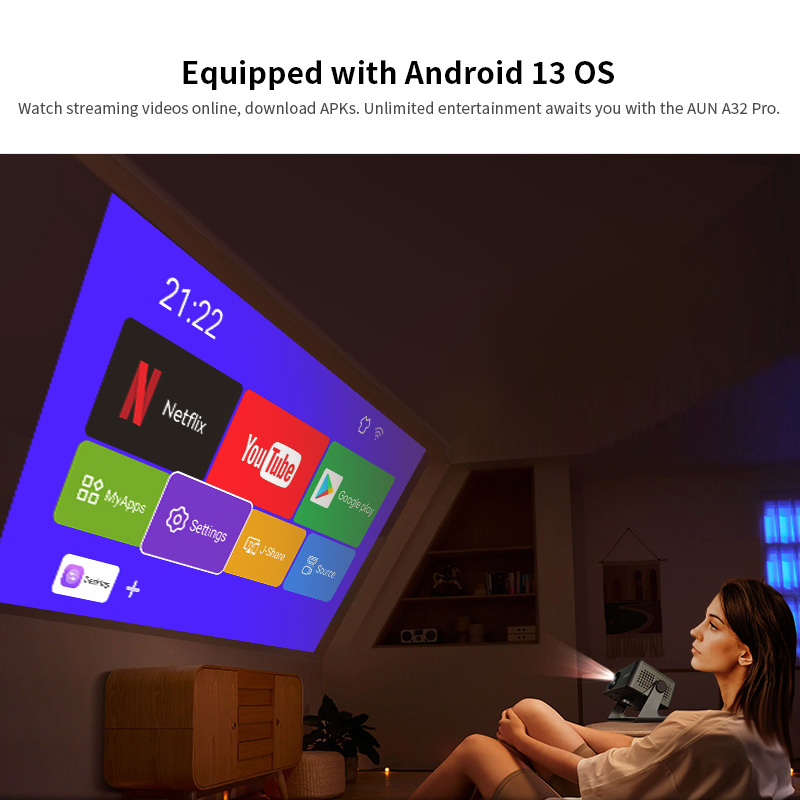 AUN A32 Pro Android 13 Project - огляд і ціна Home Cinema Pc