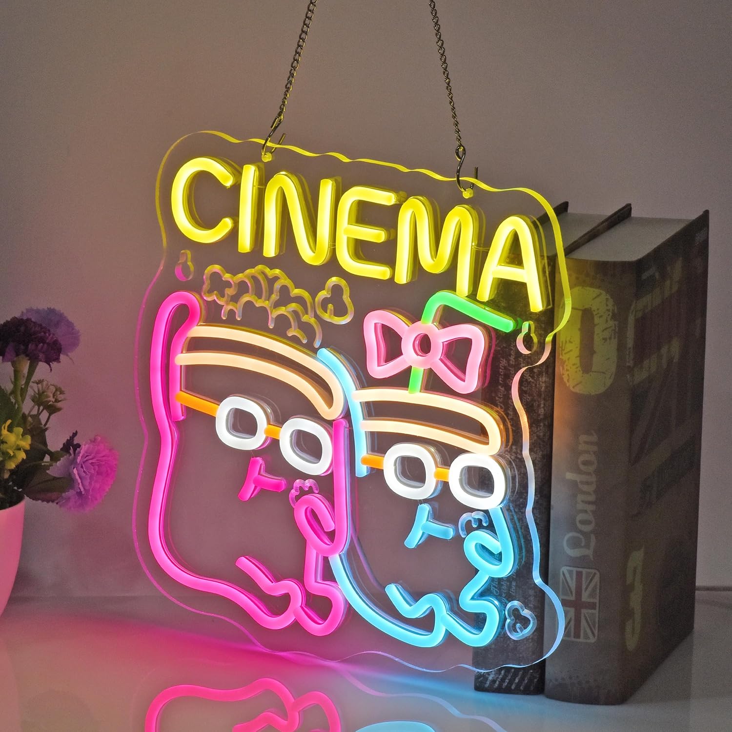 Cinema Neon Sign LED Popcorn D - огляд і ціна Home Cinema Films