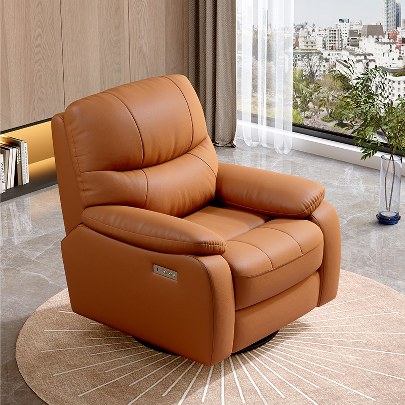 Rotatable recliner leather liv - огляд і ціна Home Cinema Recliner Chairs