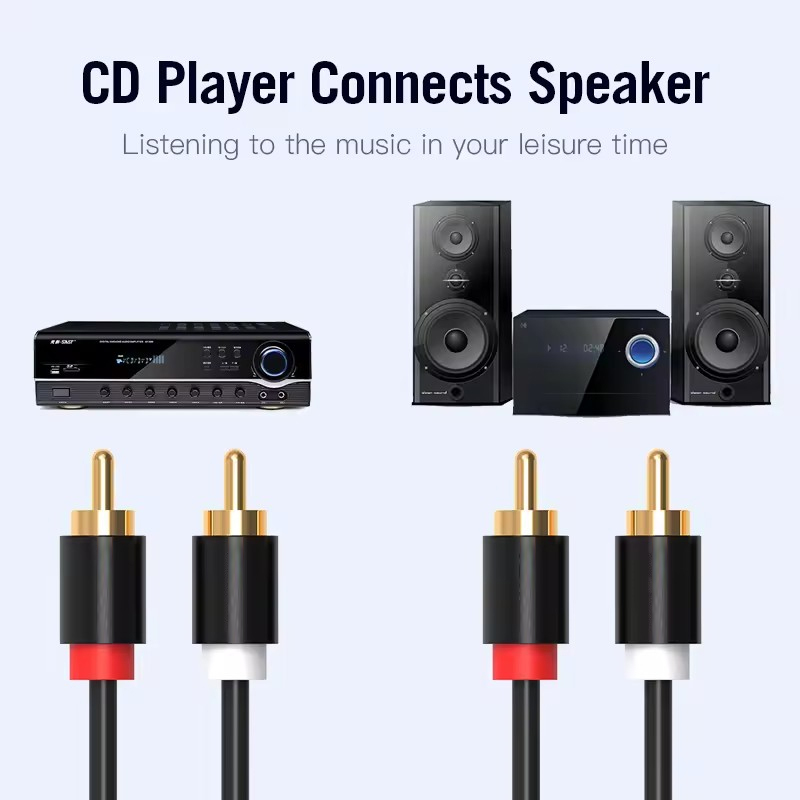 HIFI Stereo RCA Cable 2RCA to  - огляд і ціна Home Cinema Pc