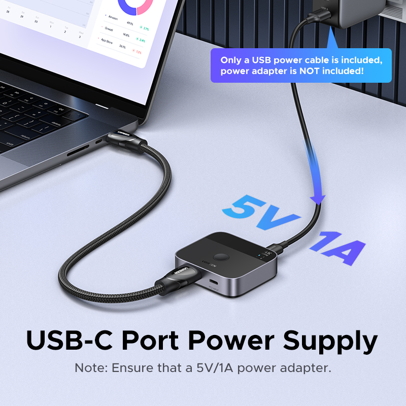 UGREEN HDMI USB C Switch 2 in  - огляд і ціна Home Cinema Pc
