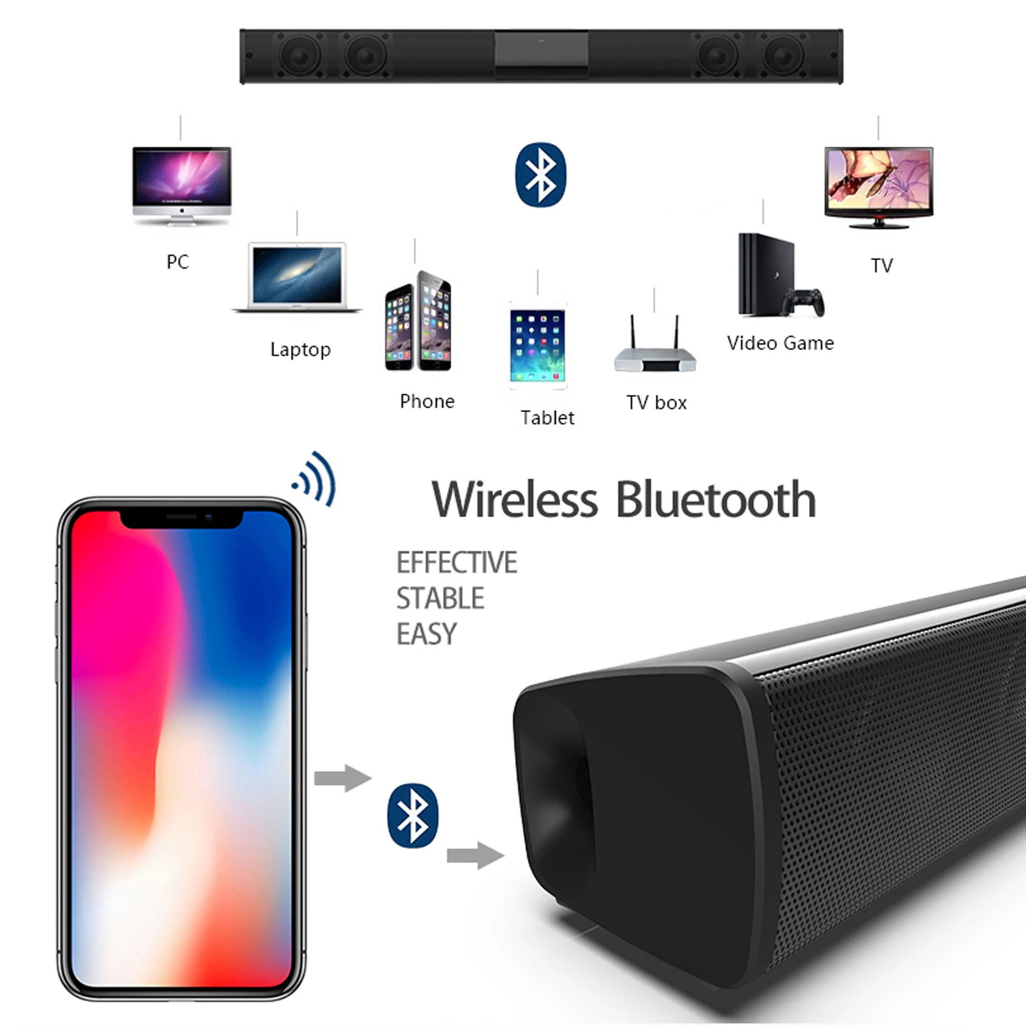 40W High Power Soundbar for TV - огляд і ціна Home Cinema Pc