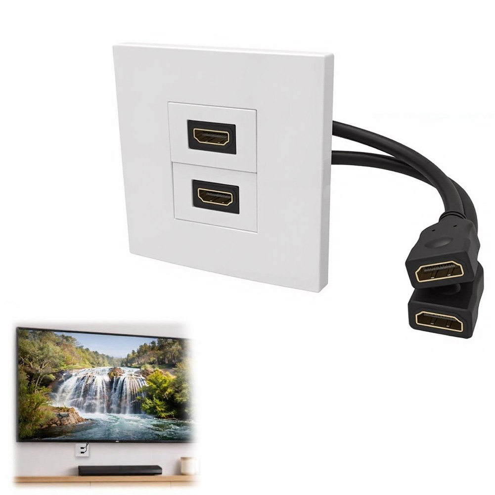 Dual-Port Wall Plate Faceplate - огляд і ціна Home Cinema Gaming