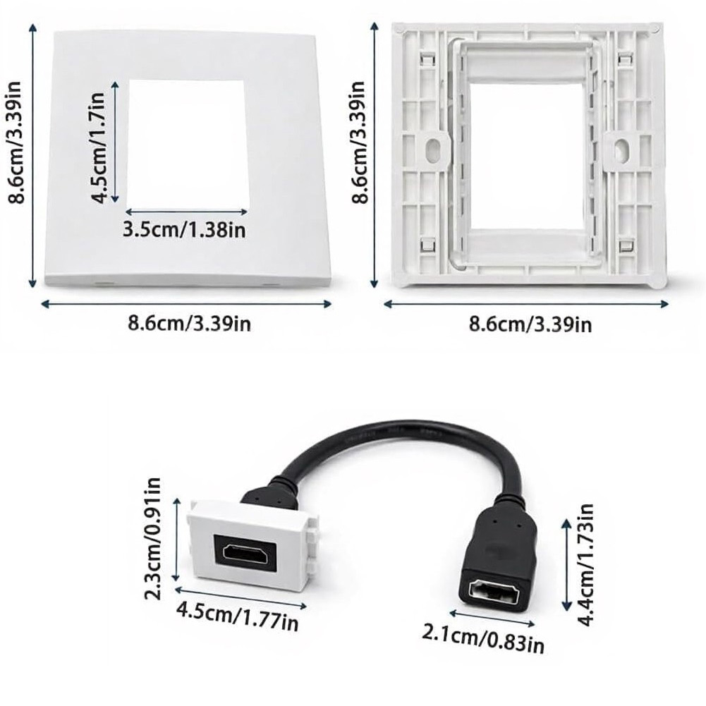 Dual-Port Wall Plate Faceplate - огляд і ціна Home Cinema Gaming